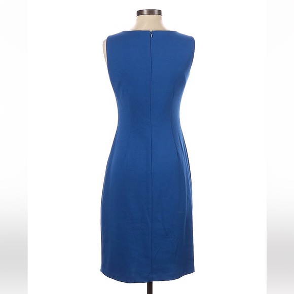 🎉HP🎉 Ivanka Trump Blue Sunburst Sleeveless Sheath Dress NWOT 2 - Picture 3 of 6